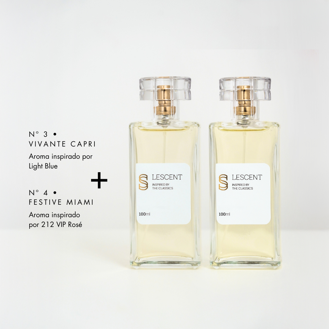 Kit Dueto Vibrante: Nº 3 • VIVANTE CAPRI + Nº 4 • FESTIVE MIAMI