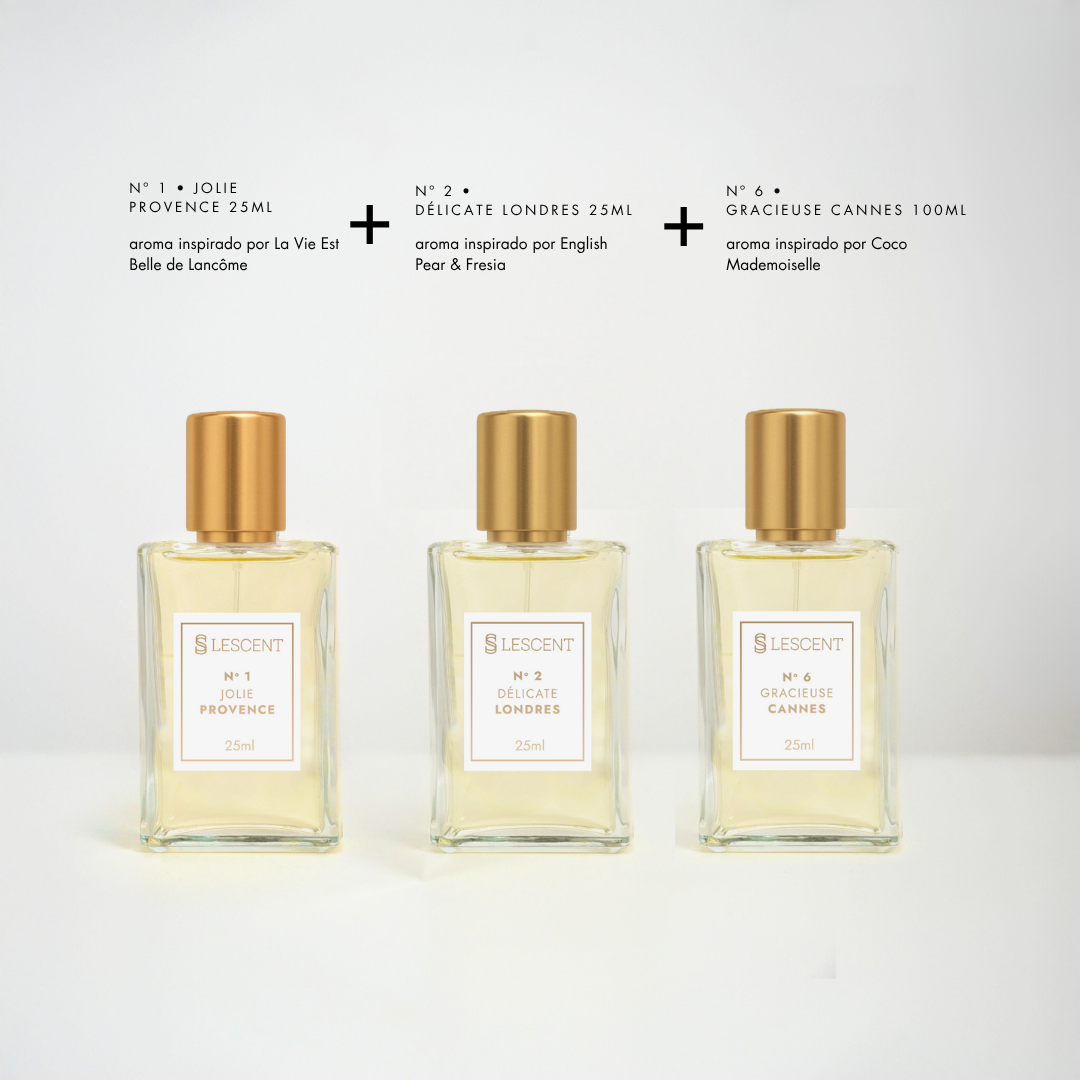 Kit Trilogia Essencial: N°1 + Nº 2 + Nº 6 | 25ml