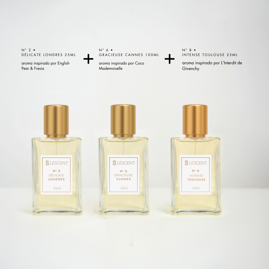 Kit Trilogia Essencial: Nº 2 + Nº 6 + Nº 8 | 25ml