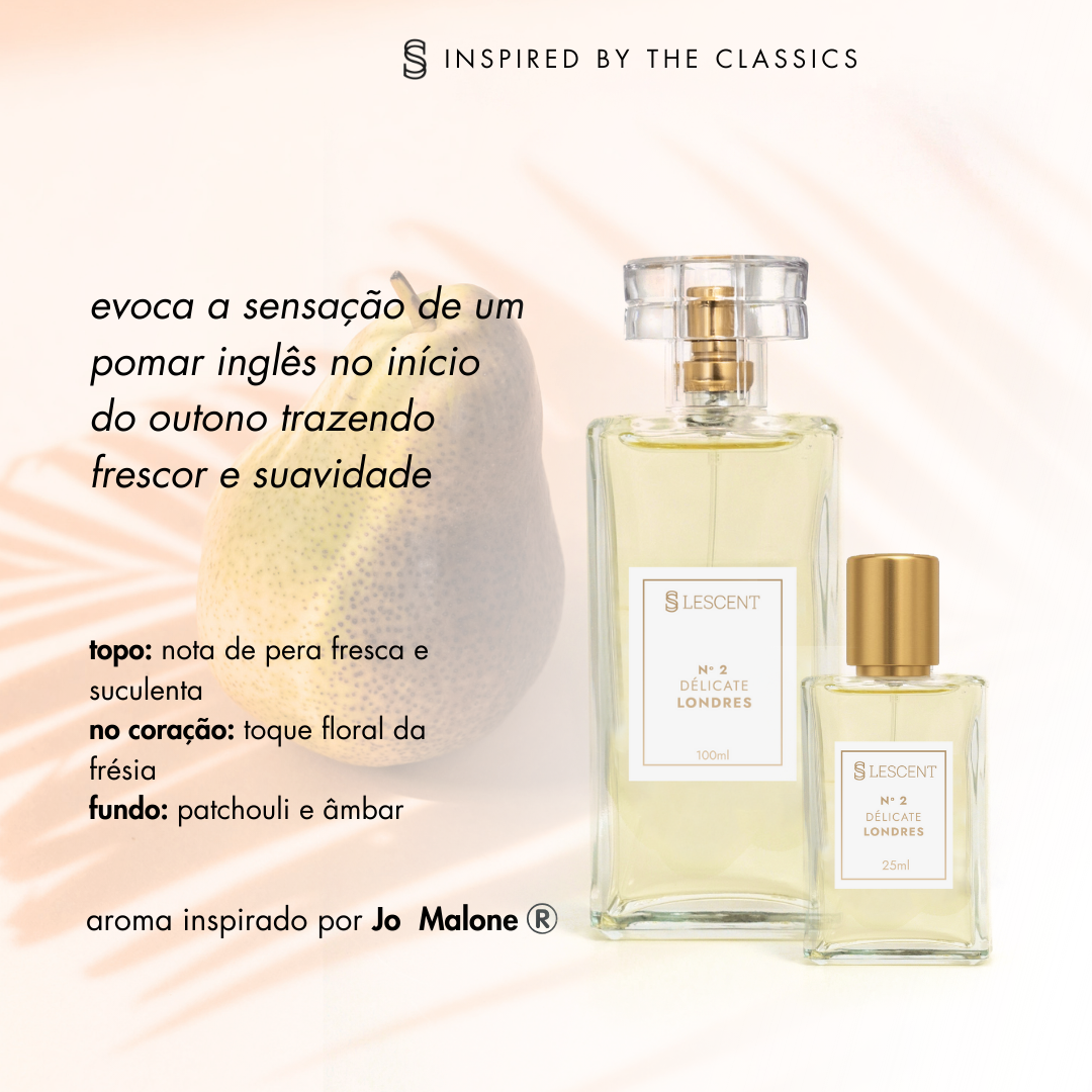 Kit Dueto Délicate Londres Nº 2 | 100ml + Nº 2 | 25ml