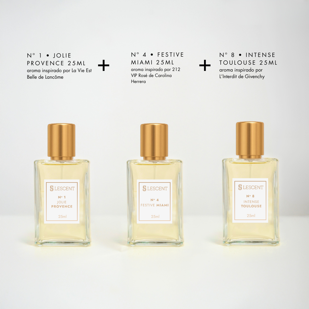 Kit Trilogia Versátil Nº 1 + Nº 4 + Nº 8 | 25ml