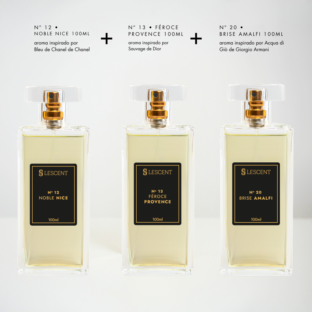 Kit Trilogia Essencial Masculina Nº 12 + Nº 13 + Nº 20 | 100ml