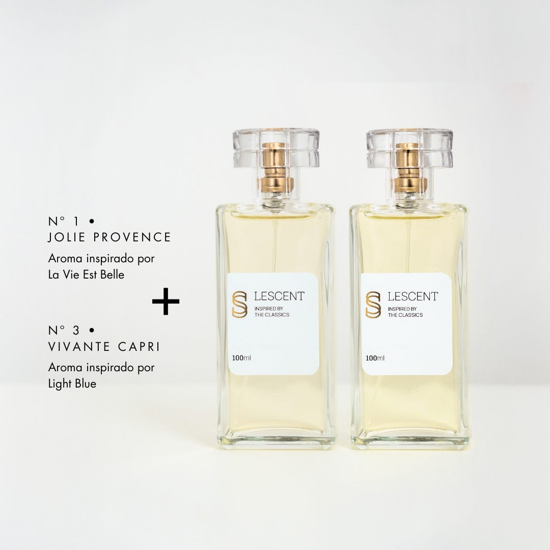 Kit Dueto Radiante: Nº 1 • JOLIE PROVENCE + Nº 3 • VIVANTE CAPRI