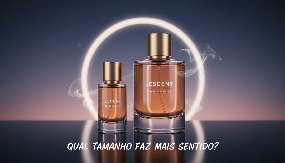 25ml ou 100ml perfume: qual tamanho faz mais sentido?