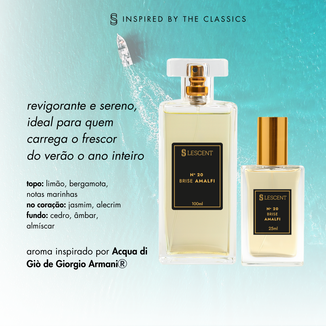 Kit Dueto Brise Amalfi Nº 20 | 100ml + Nº 20 | 25ml