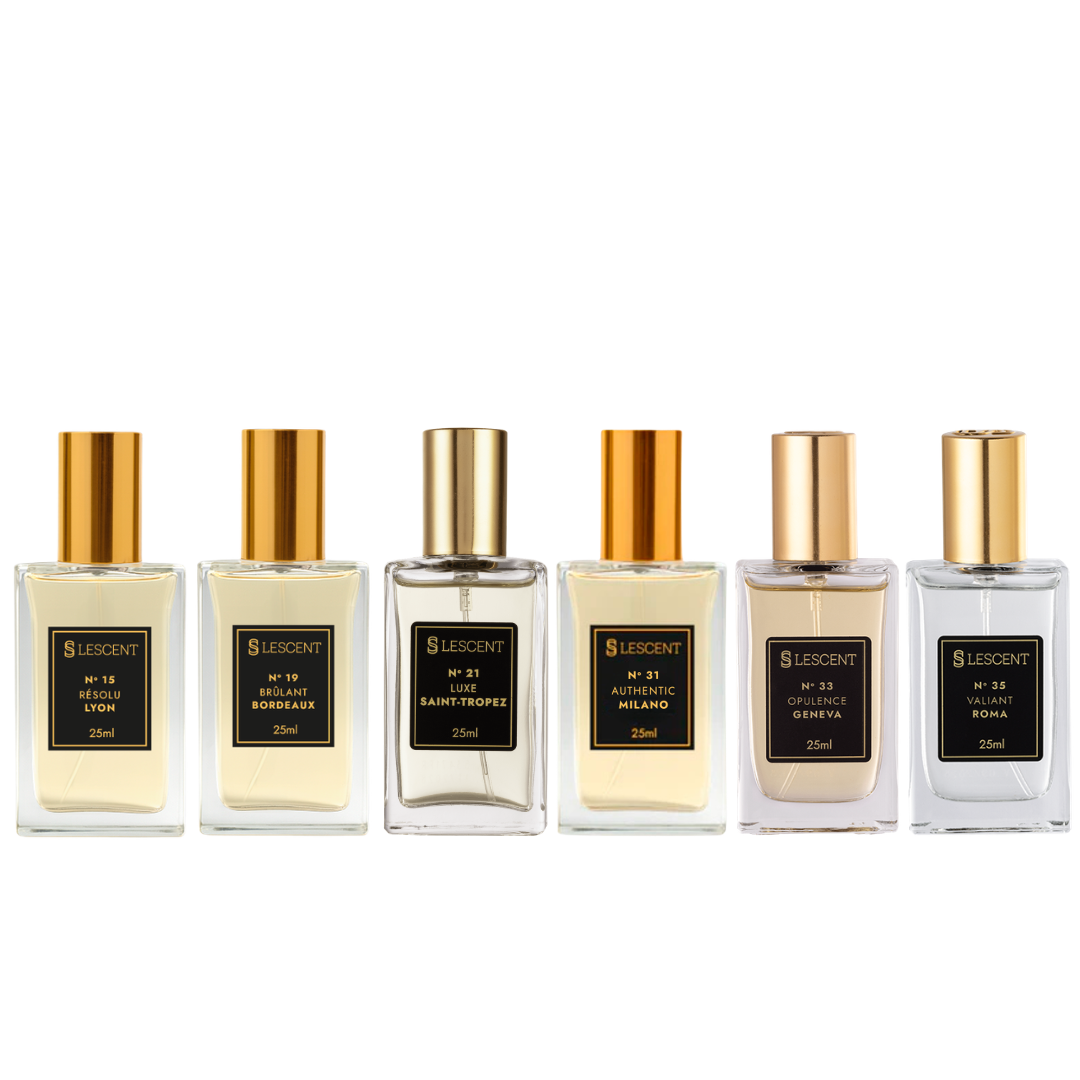 Kit Sexteto Masculino Nº 15 + Nº 19 + Nº 21 + Nº 31 + Nº 33 + Nº 35 | 25ml