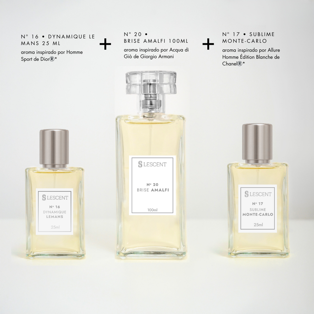 Kit Trilogia Citrus: Nº 20 | 100ml + Nº 16 + Nº 17 | 25ml