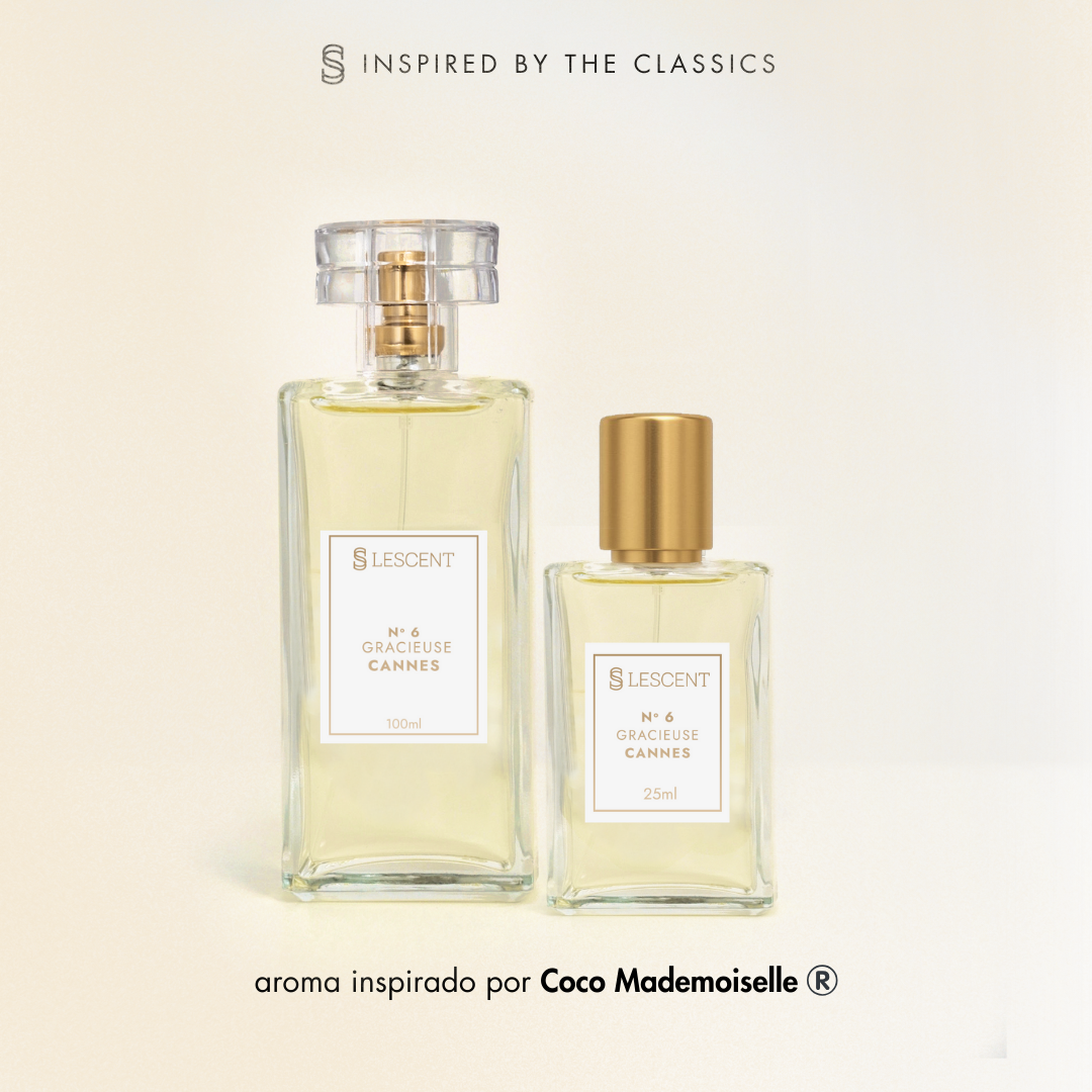 Kit Dueto Gracieuse Cannes Nº 6 | 100ml + Nº 6 | 25ml