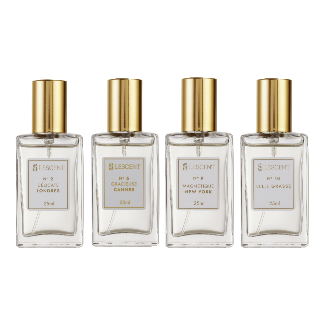 Kit Quarteto Clássico Femininos Nº 2 + Nº 6 + Nº 9+ Nº 10 | 25ml