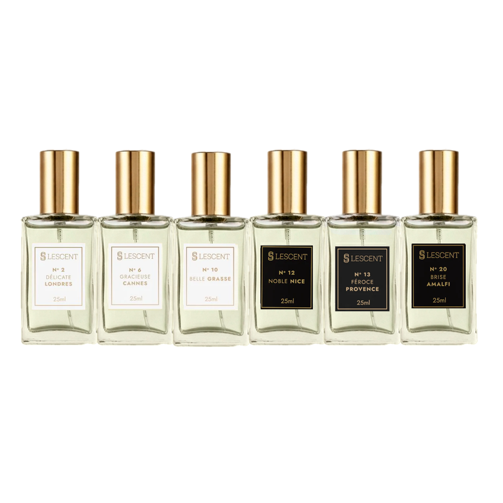 Kit Sexteto Unissex Nº 2 + Nº 6 + Nº 10 + Nº 12 + Nº 13 + Nº 20 | 25ml