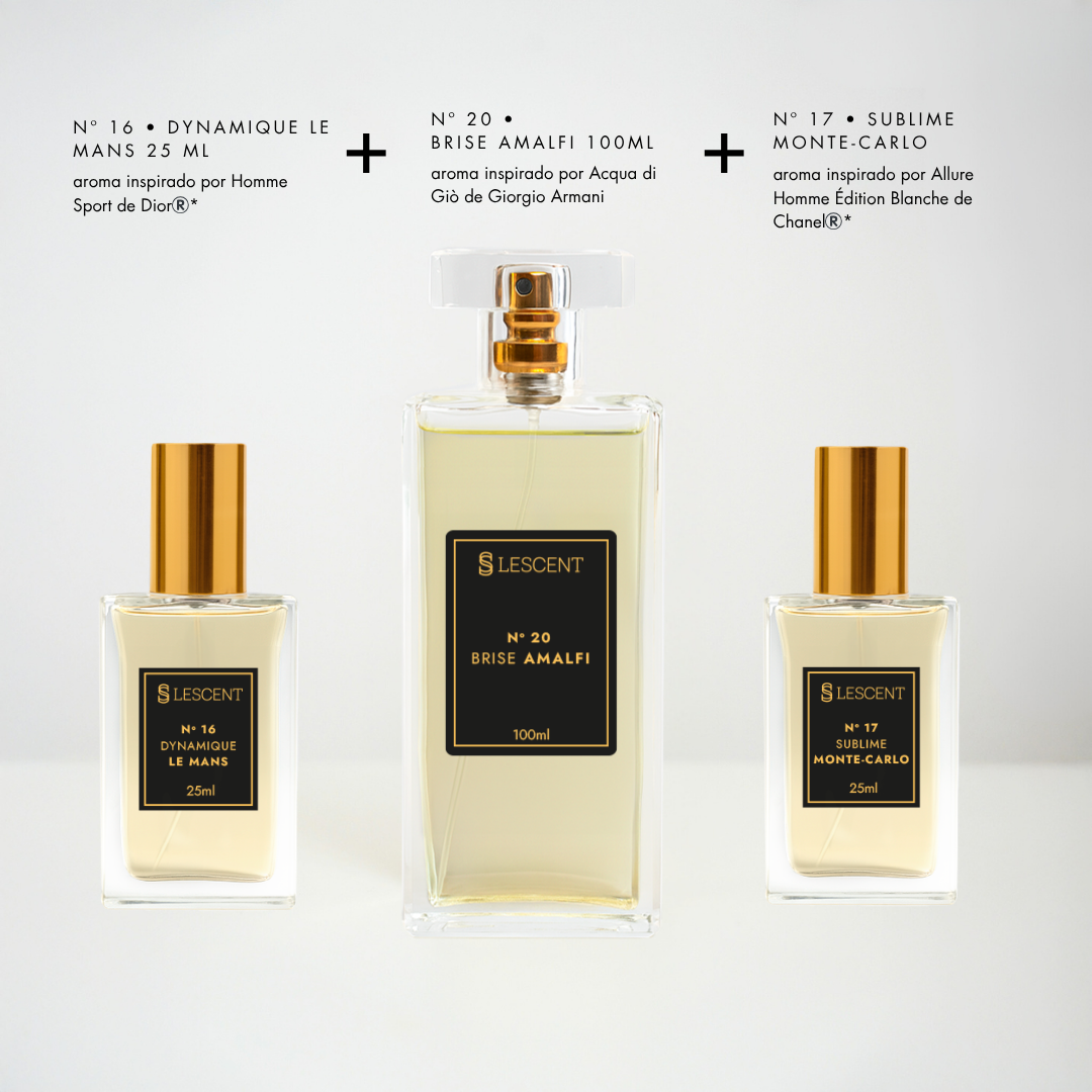 Kit Trilogia Citrus: Nº 20 | 100ml + Nº 16 + Nº 17 | 25ml
