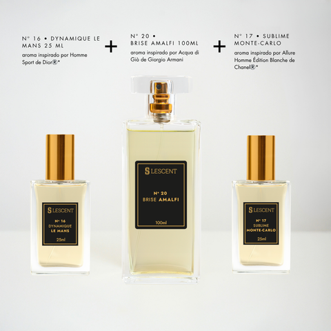 Kit Trilogia Citrus: Nº 20 | 100ml + Nº 16 + Nº 17 | 25ml