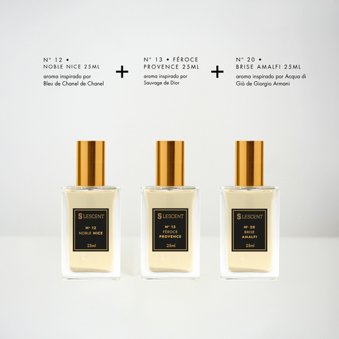 Kit Trilogia Essencial Masculina Nº 12 + Nº 13 + Nº 20 | 25ml