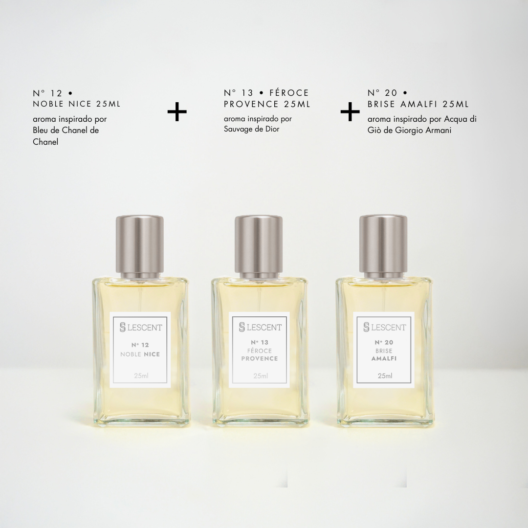 Kit Trilogia Essencial Masculina Nº 12 + Nº 13 + Nº 20 | 25ml