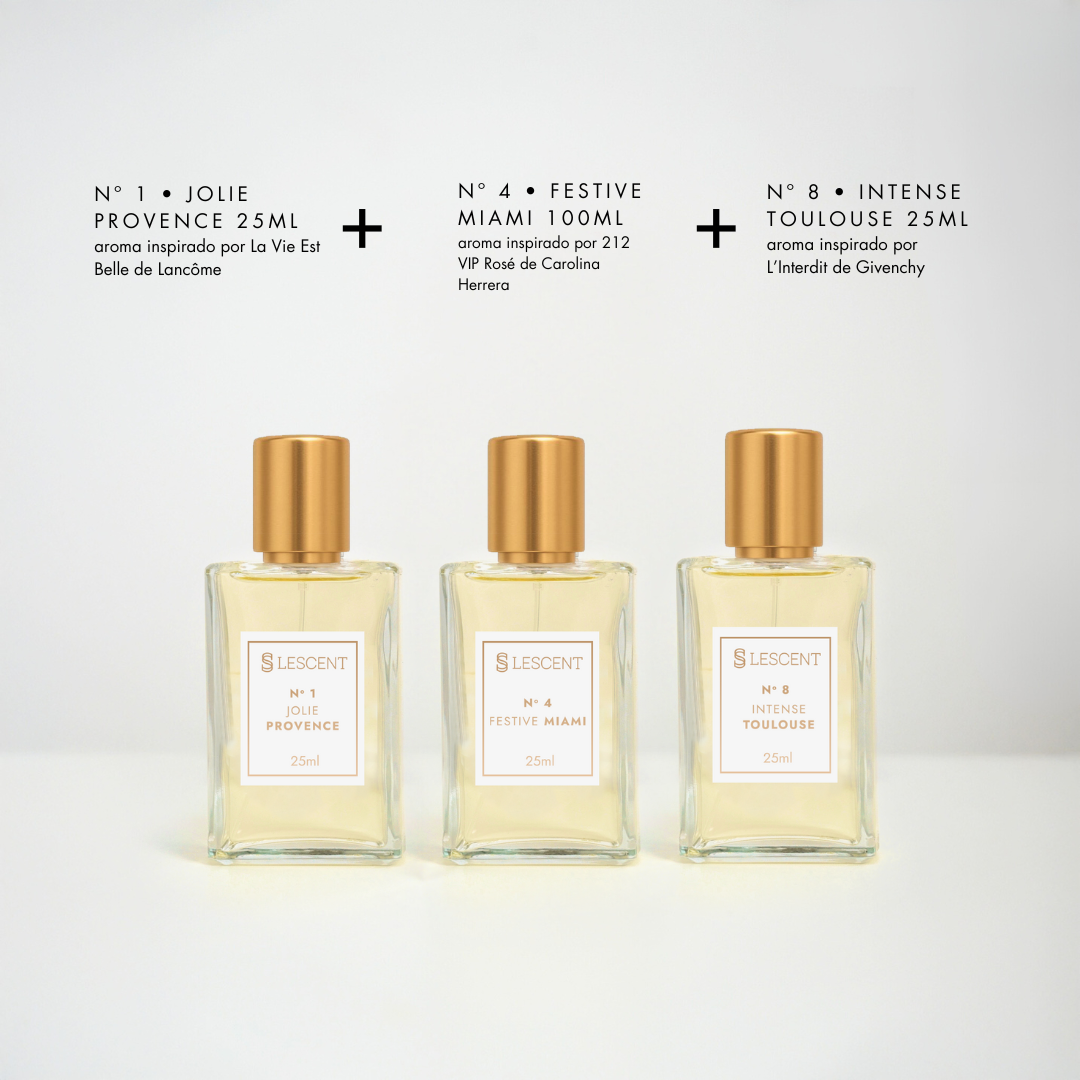 Kit Trilogia Versátil Nº 1 + Nº 4 + Nº 8 | 25ml