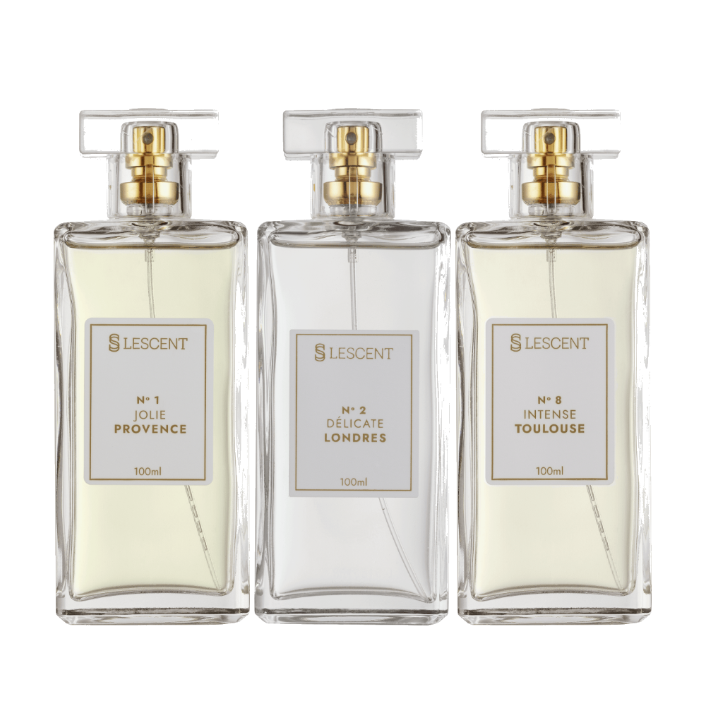 Kit Trilogia Floral Nº 2 + Nº 1 + Nº 8 | 100ml