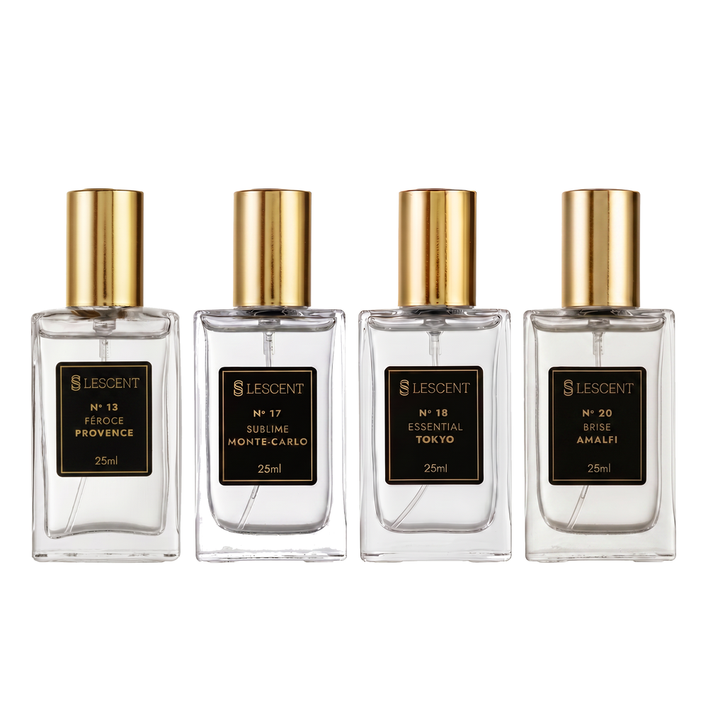 Kit Quarteto Clássico Masculinos Nº 13 + Nº 17 + Nº 18 + Nº 20 | 25ml