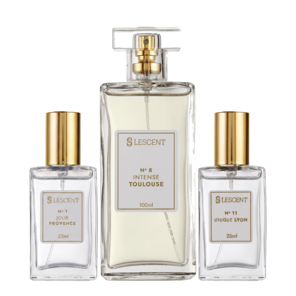 Kit Trilogia: Nº 8 | 100ml + Nº 1 + Nº 11 | 25ml