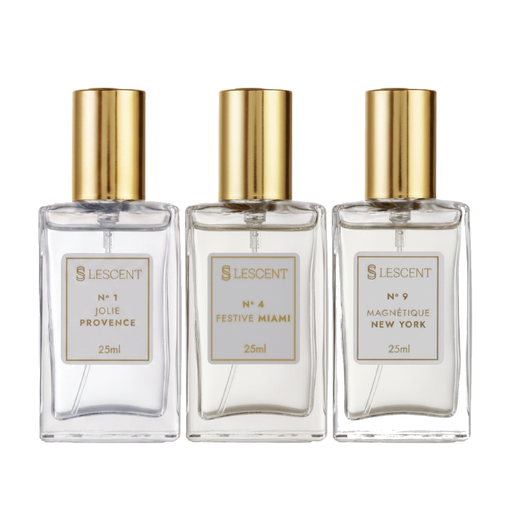 Kit Trilogia Elegância: N°1 + Nº 4 + Nº 9 | 25ML