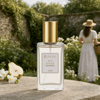 Perfume Lescent Nº 2 Délicate Londres 25ml em jardim inglês murado, com pera e frésias brancas